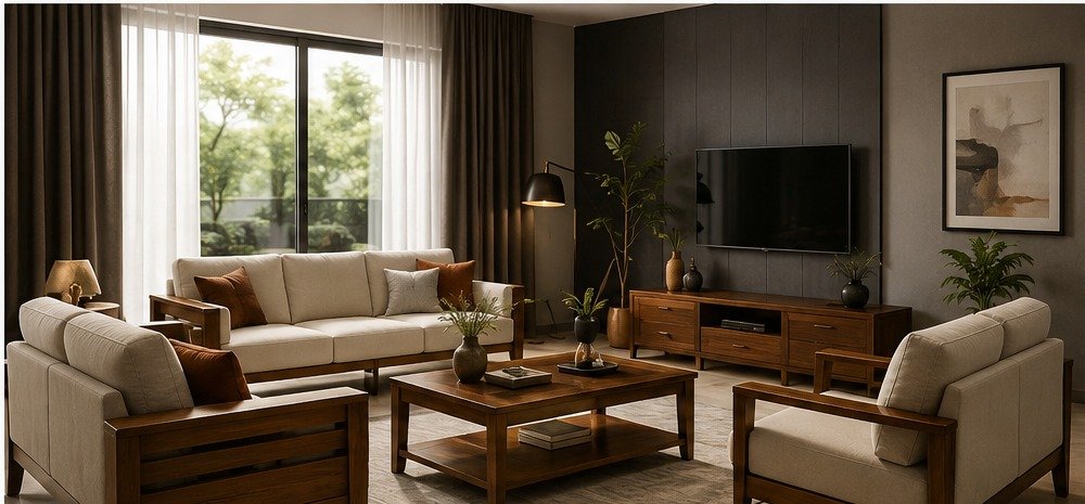 Elegant MS Home Furnishings living room